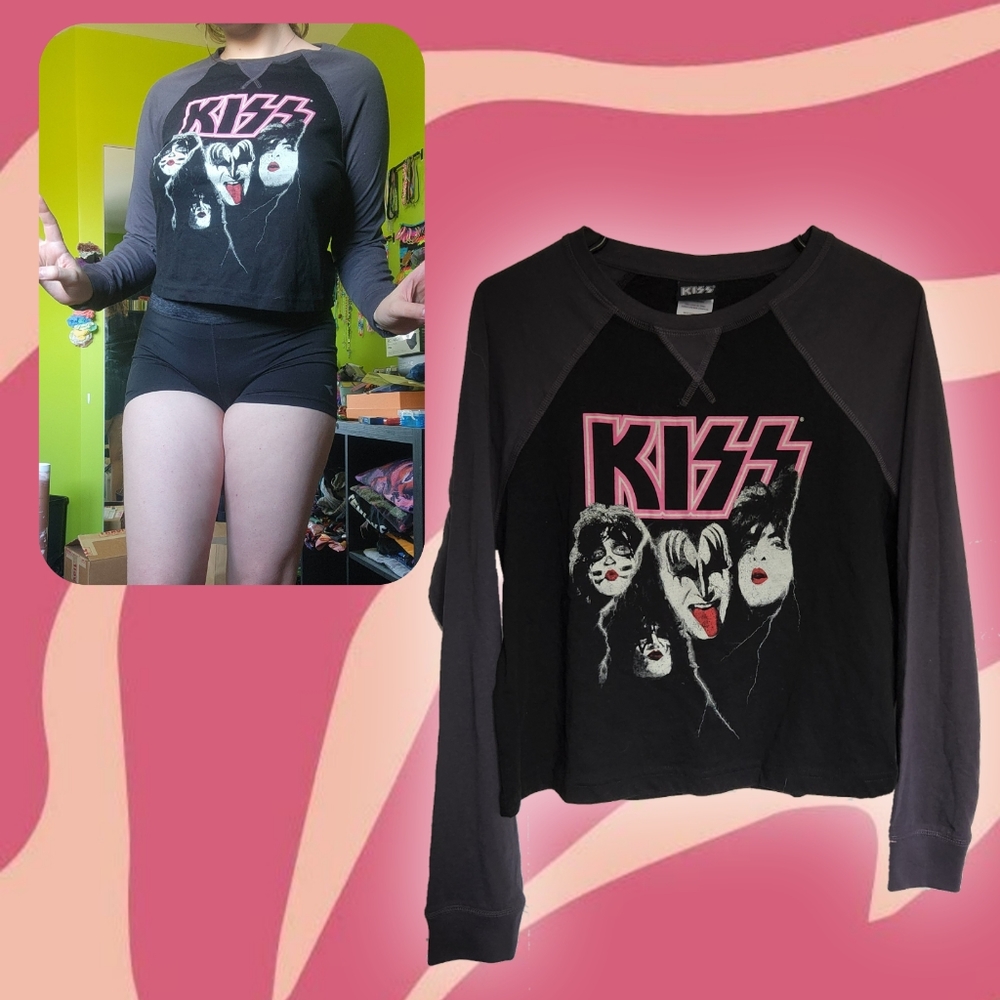 Kiss Baseball Tee